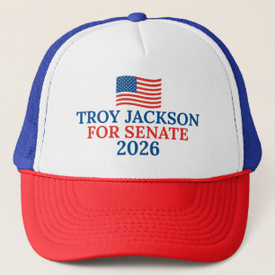 Troy Jackson für den Senat Wahl 2026 Truckerkappe