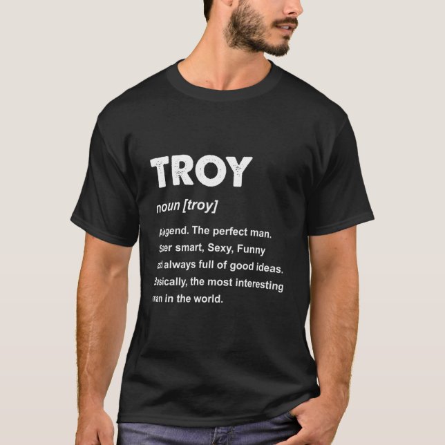 Troy Name T-Shirt (Vorderseite)