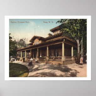 Troy NY Casino, Prospect Park, 1910 Vintag Poster