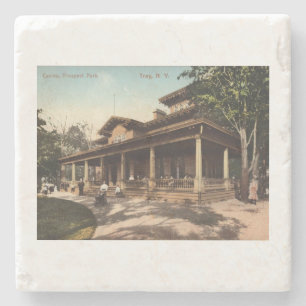Troy NY Casino, Prospect Park, 1910 Vintage Steinuntersetzer