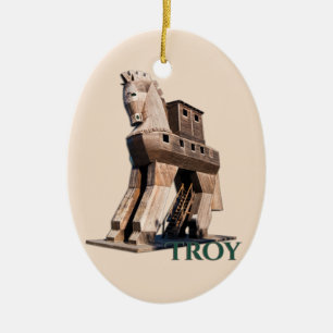 Troy: Trojanisches Pferd Keramik Ornament