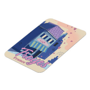 Troyes France Reiseplakat Magnet