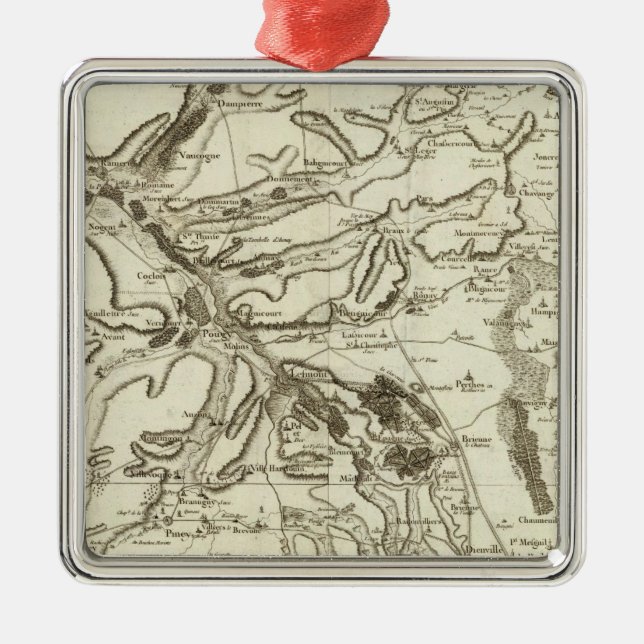 Troyes Silbernes Ornament (Vorne)