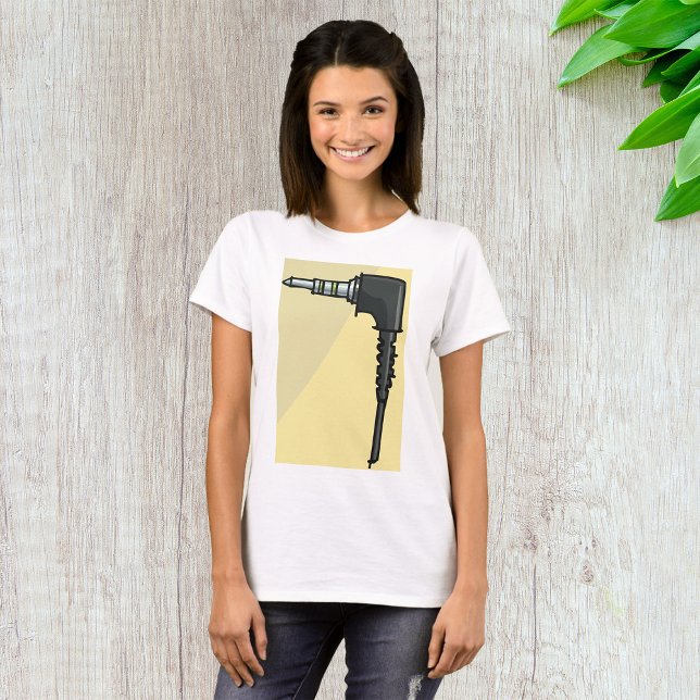 TRRS Audio Jack Connector Tech Gadget Illustration T-Shirt (Von Creator hochgeladen)