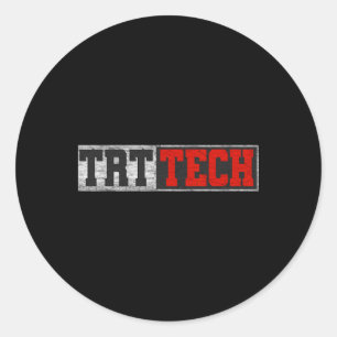 Trt Tech Funny Fitness Workout Cool Gym Runder Aufkleber