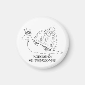 TRTR Sheldon der gemütliche Schnecken-Button Magnet