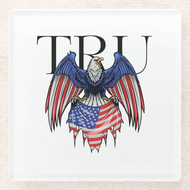 TRU-Untersetzer (Glas) Glasuntersetzer (Vorderseite)