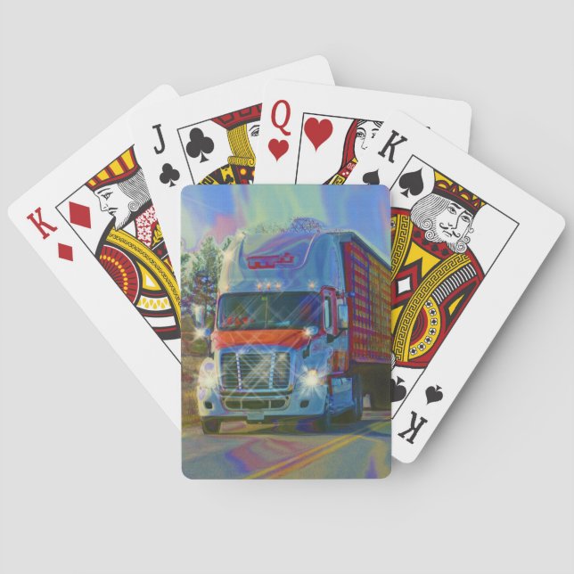 Truck Big Rig Truck-Driver's Card Deck Spielkarten (Rückseite)