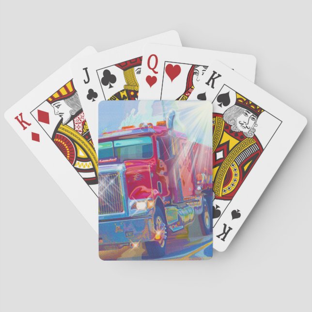 Truck Big Rig Truck-Driver's Card Deck Spielkarten (Rückseite)