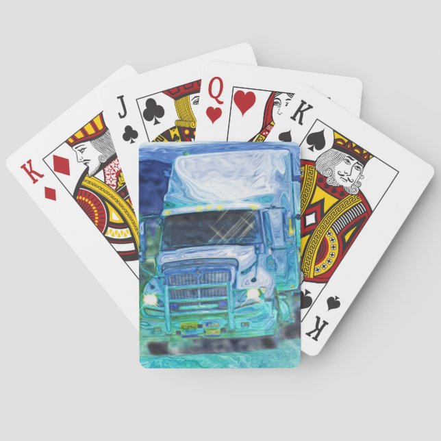 Truck Big Rig Truck-Driver's Card Deck Spielkarten (Rückseite)