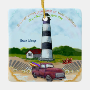 Truck Choice Leuchtturm-Ornament Keramikornament