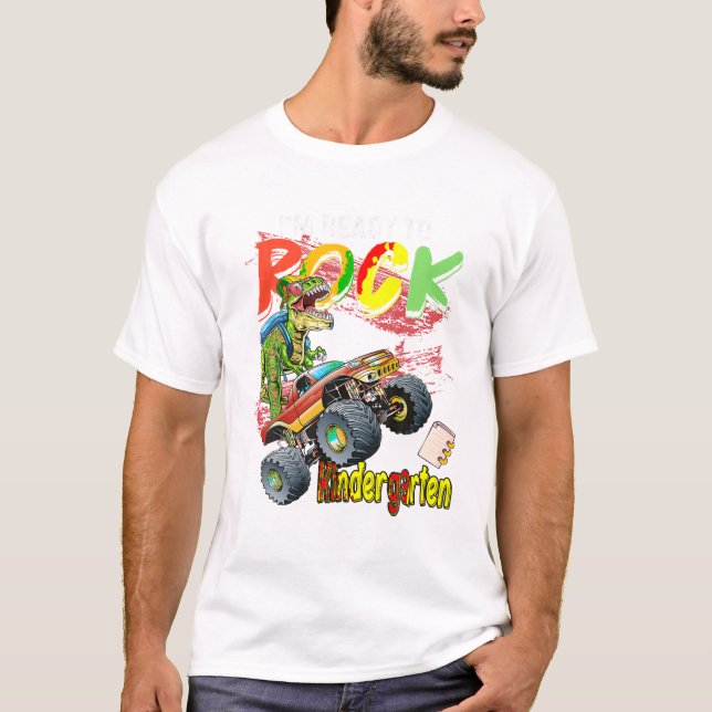 Truck Dinosaurier Boys I m T-Shirt (Vorderseite)