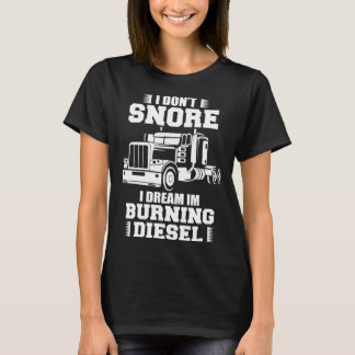 Truck Driver Design For Men Dad Big Rig Semi-Trail T-Shirt