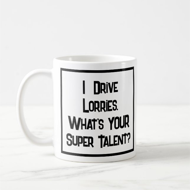 Truck Driver Super Talent. Tasse (Links)