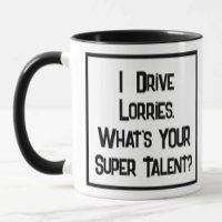 Truck Driver Super Talent. Zwei Tone-Kaffee-Tasse