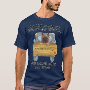 Truck Driving Dog Cairn Terrier T-Shirt