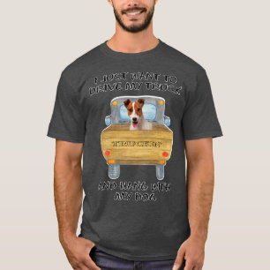Truck Driving Dog Jack Russell T-Shirt