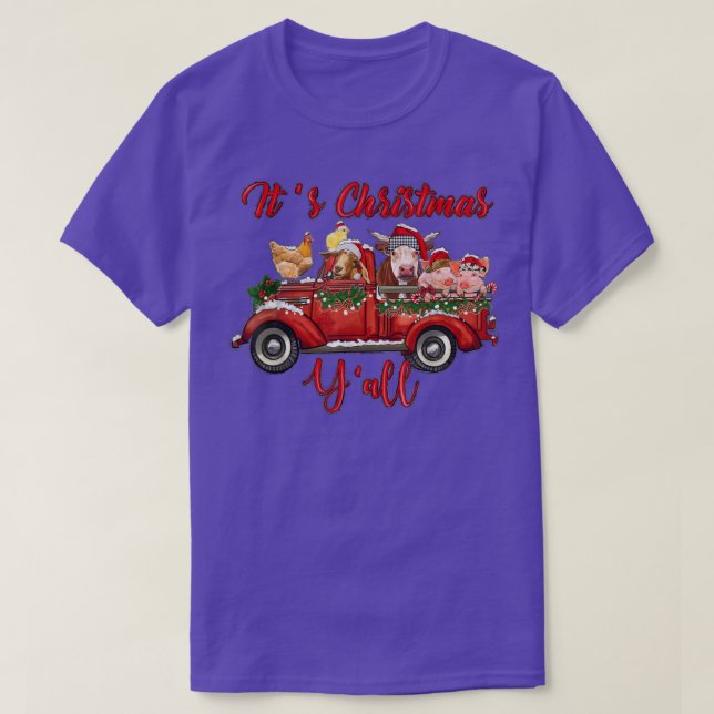 Truck Farm Bauer Girl's Christm T-Shirt (Design vorne)
