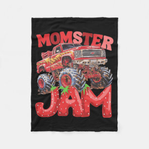 Truck Jam Mama Momster Boy Mama Birthday Mütter Da Fleecedecke