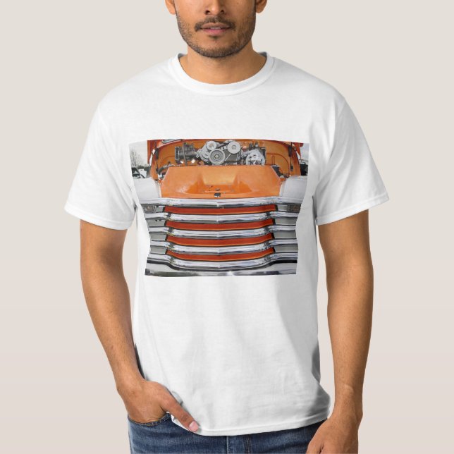Truck Klassischer Chromgrill anzeigen T-Shirt (Vorderseite)