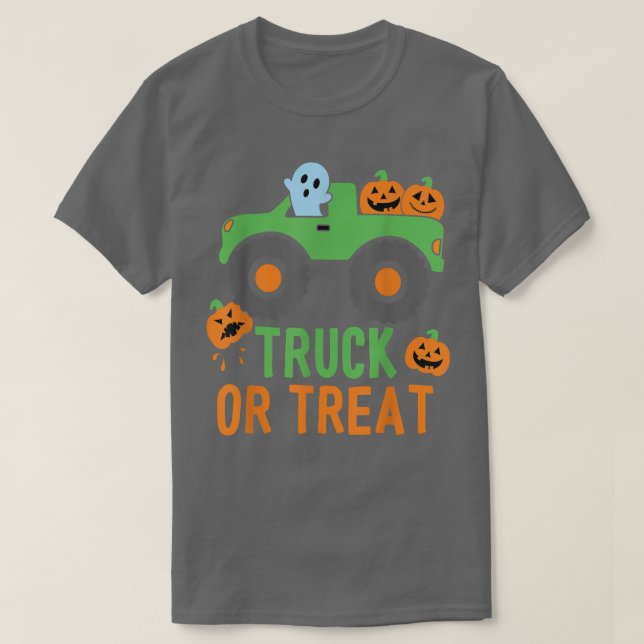 Truck Or Treat Truck Pumpkin Halloween Costume Tru T-Shirt (Design vorne)