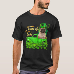 Truck Pug Viel Glück St. Patrick's Day T-Shirt