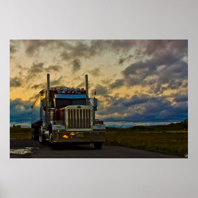 Truck Stopp Sky Kunstdrucke Poster (Vorne)