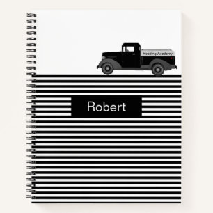 Truck Strips Design Custom School Notebook Notizbuch