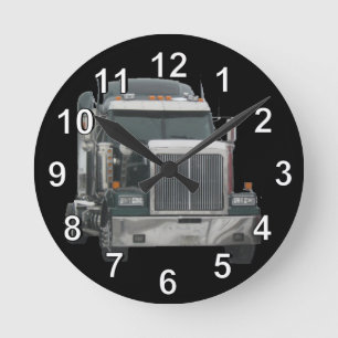 Truck Tractor Wall Clock Runde Wanduhr