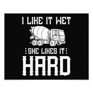 Truck-Treiber für Betonfertigarbeiter-Zement-Misch Fotodruck