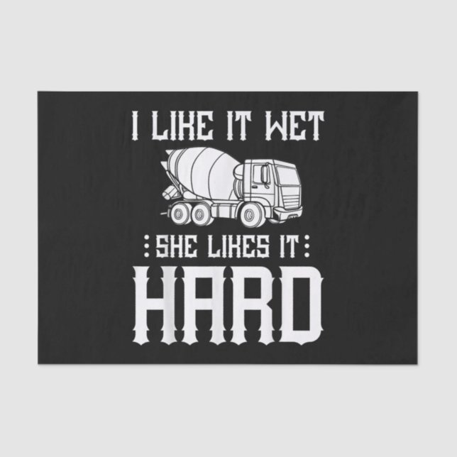 Truck-Treiber für Betonfertigarbeiter-Zement-Misch Seidenpapier (Vorderseite)