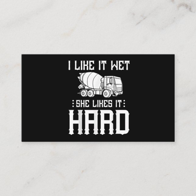 Truck-Treiber für Betonfertigarbeiter-Zement-Misch Visitenkarte (Vorderseite)