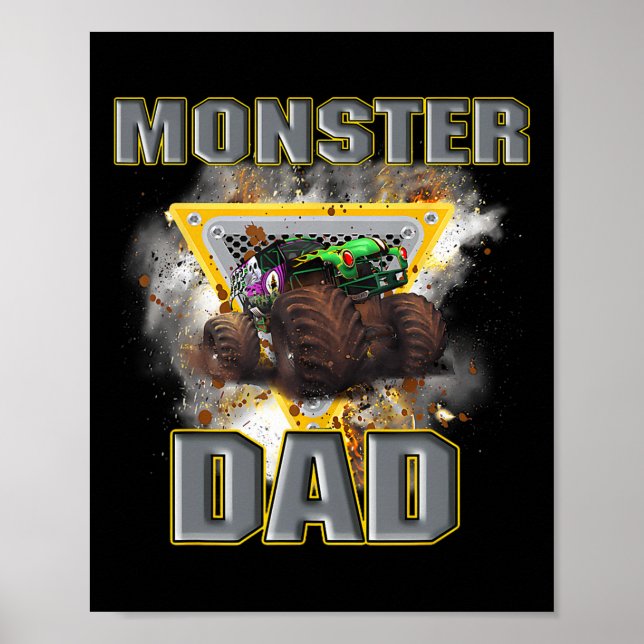 Truck Vater Vathage Monster Truck sind meine Marme Poster (Vorne)