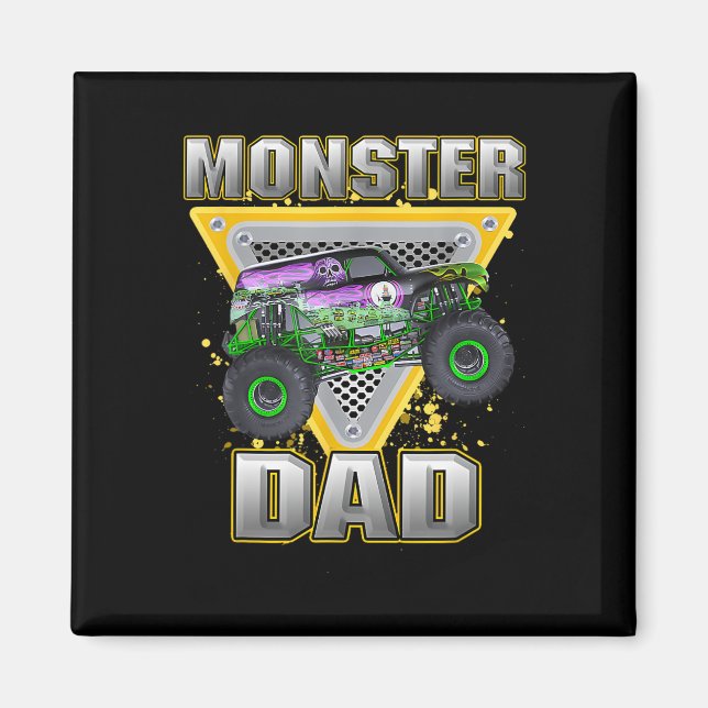 Truck Vater Vathers Day Monster Truck sind meine M Magnet (Vorne)