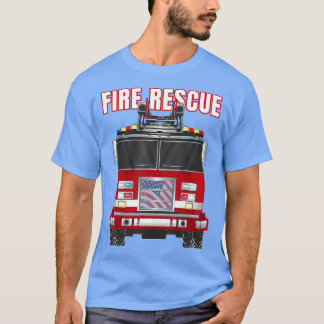 Truck vom American Fire Rescue Firefighter Departm T-Shirt