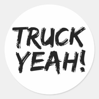 Truck Yeah Runder Aufkleber