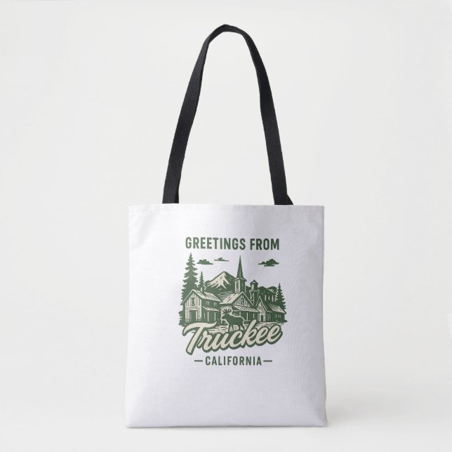 Truckee, CA Souvenir Tote Bag (Vorderseite)