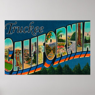 Truckee, Kalifornien - Große Briefszenen Poster