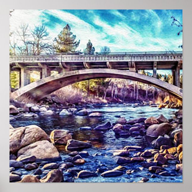 Truckee River bei Verdi Nevada Poster (Vorne)