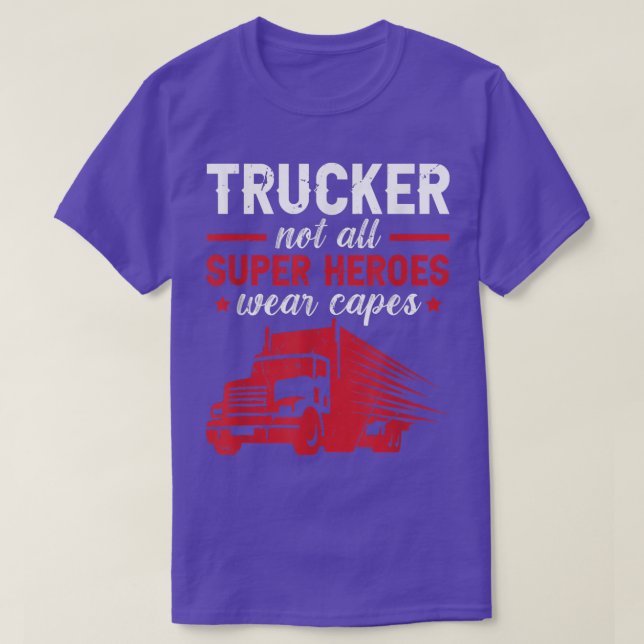 Trucker Accessories For Truck Driver & Motor Lover T-Shirt (Design vorne)
