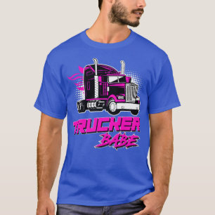 Trucker Babe Truck Truck Fahrer Geschenk Frauen T-Shirt