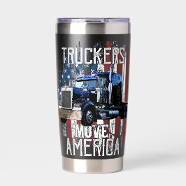 Trucker bewegen Amerika Thermobecher