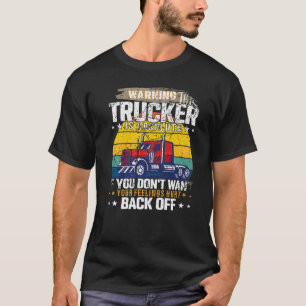 Trucker Big Rig Semi Truck Fahrerangebot 18 Rad T-Shirt