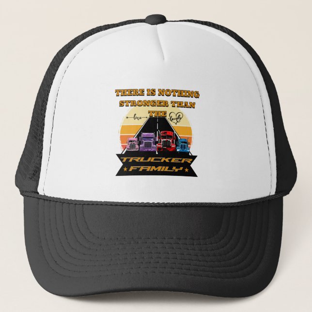 Trucker Family Strong Parters Children Road Bond Truckerkappe (Vorderseite)