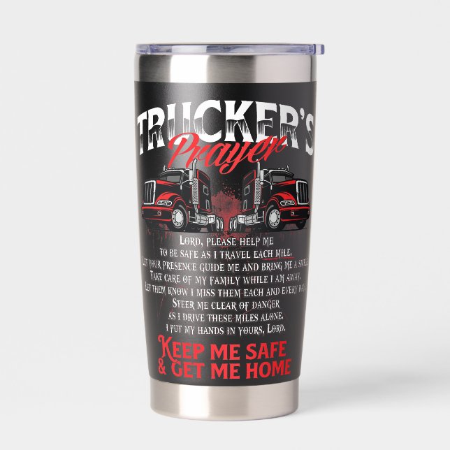 Trucker-Gebet Thermobecher (Links)