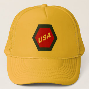 TRUCKER-GELBE TRUCKER-KAPPE USA SPORT TRUCKERKAPPE