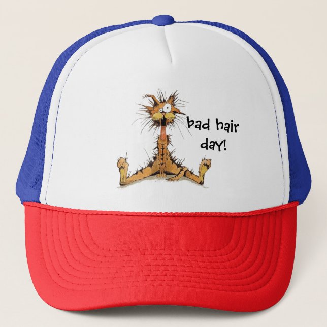 Trucker Hat - Bad Hair Day! Truckerkappe (Vorderseite)