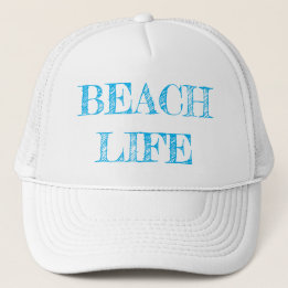 Trucker Hat; Beach Life; Turqoise Truckerkappe