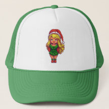 Trucker Hat Christmas girl