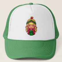 Trucker Hat Christmas girl